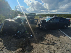 Пострадали водитель и 3 пассажира иномарки в аварии на печенгской трассе