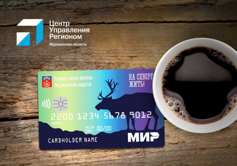 Северное сияние украсило Единую карту жителя Мурманской области