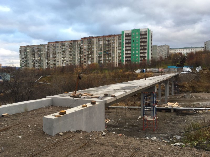 Готов к асфальтированию мост в Полярном