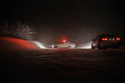 Автоколонна отправляется в Териберку