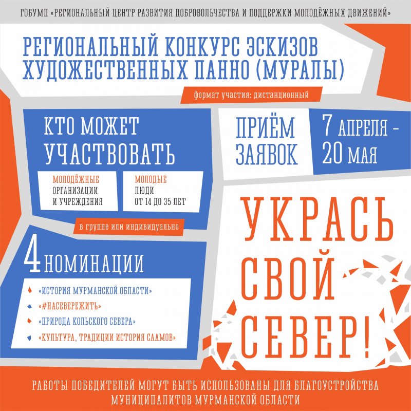 Украсить дома муралами предлагают жителям Мурманской области