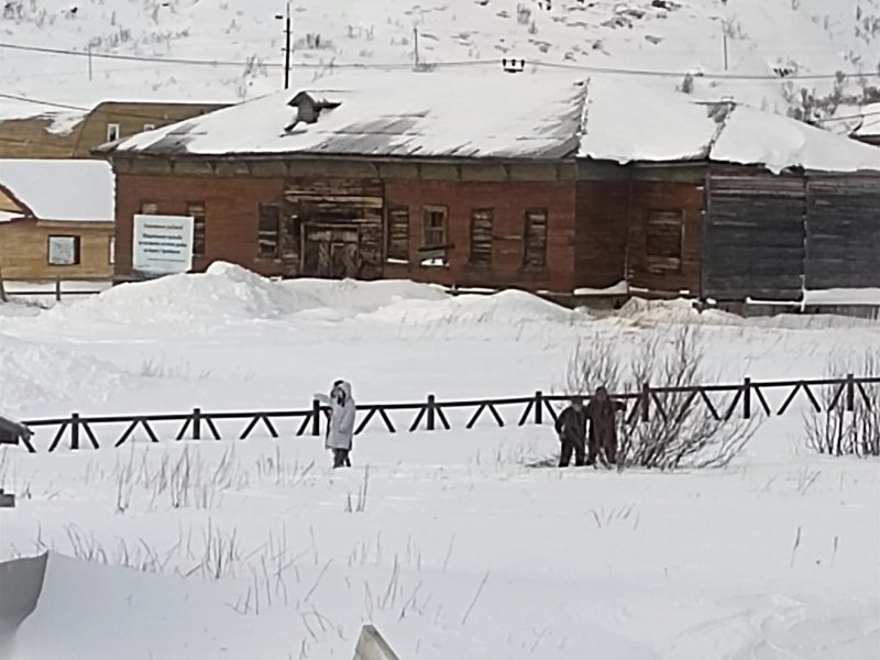 Соцсети: вырвали деревья для спасения застрявшего микроавтобуса в Териберке