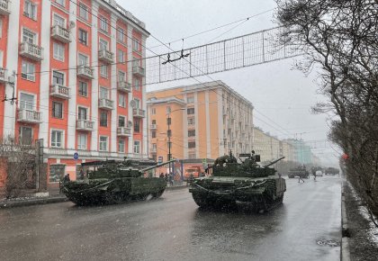 Центр Мурманска перекрыли из-за репетиции Парада