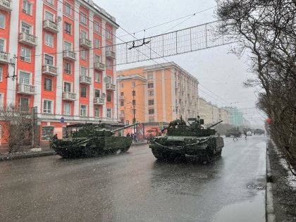 Репетиции Парада Победы пройдут в Мурманске Репетиции Парада Победы пройдут в Мурманске