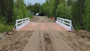 Движение в Зареченск открыто: под Кандалакшей завершили ремонт моста через Толванд