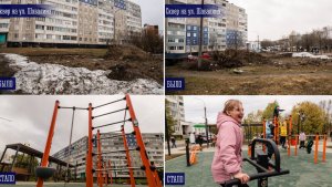 Вместо пустыря — тренажеры и качели: новое пространство на Шабалина стало подарком к юбилею Мурманска