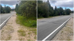 Поездка на автобусе заканчивается прогулкой по грязи — в Кандалакше просят обустроить тротуары на Путейской
