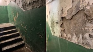 «Снаружи дом красивый, внутри гниёт от сырости»: мурманчане год ждут от УК ремонта подъездов