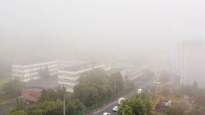 Мурманск второе утро подряд тонет в густом тумане из-за ночных похолоданий