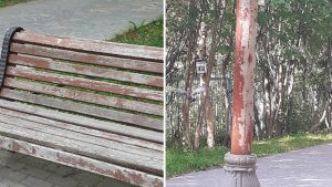 «Плитка раскрошилась, фонари не горят»: североморцы пожаловались на состояние аллеи на Комсомольской
