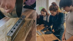 «В металлических формах с мишками»: в Заполярном молодежь научили готовить советские леденцы на палочке