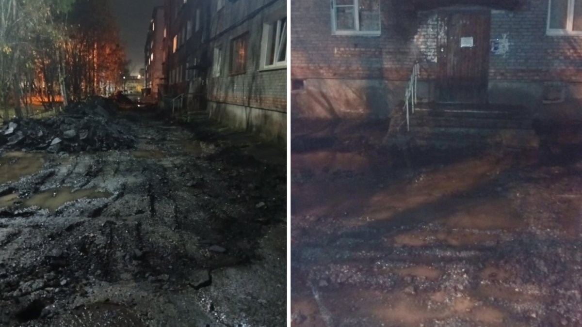 Ремонт двора в Оленегорске