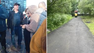 Ремонт пешеходной дорожки и благоустройство дворов: депутаты Мурманска продолжают работу с горожанами
