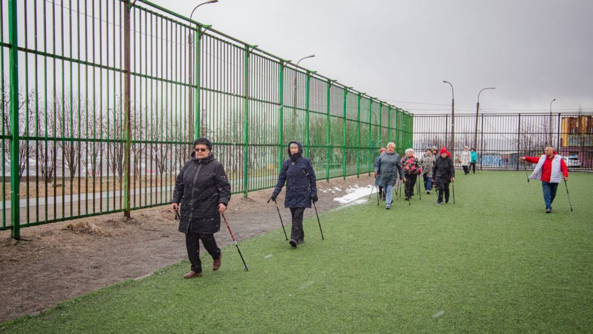 Северяне осенью на тренировке