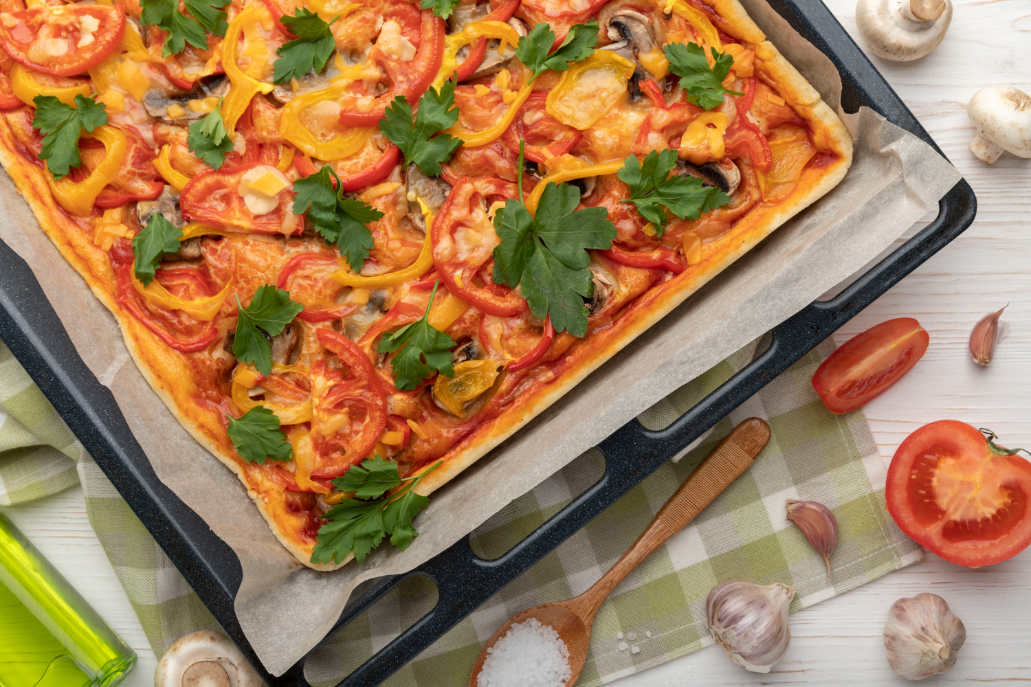Вкусная заливная пицца за 25 минут: без возни с тестом — рецепт на скорую руку