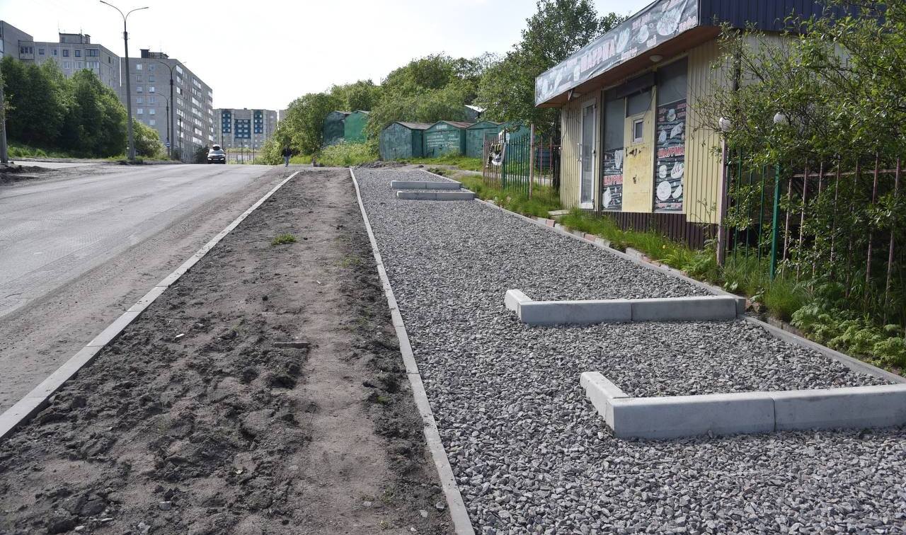 Ремонт дороги на ул. Капитана Орликовой в Мурманске выполнен на 50% - завершить работы обещают к 1 сентября