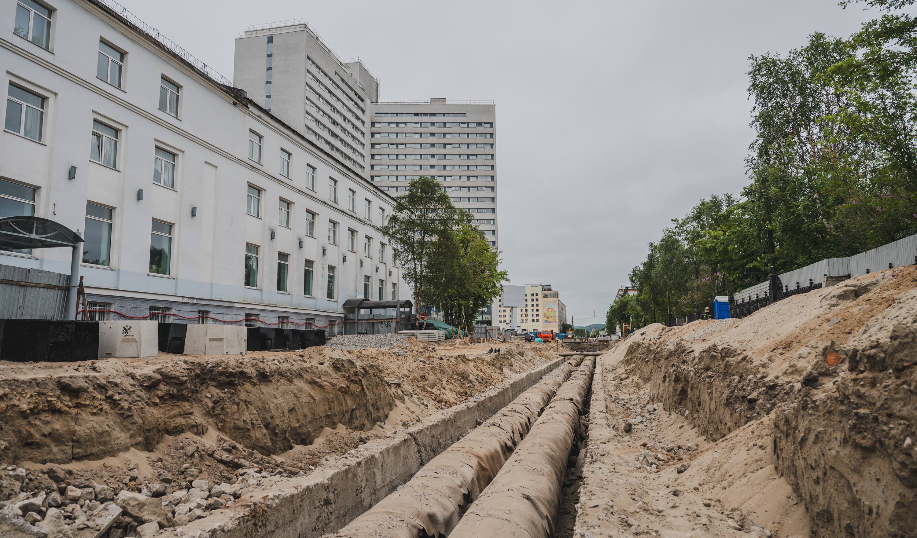 В Мурманске на ул. Ленинградской высадят сирень и установят павильоны с качелями