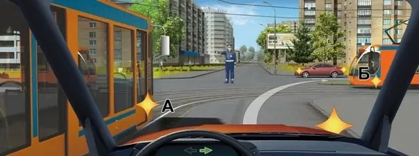 Поворот направо на перекрёстке: кому уступить дорогу — с этим билетом ПДД справится всего 15% водителей