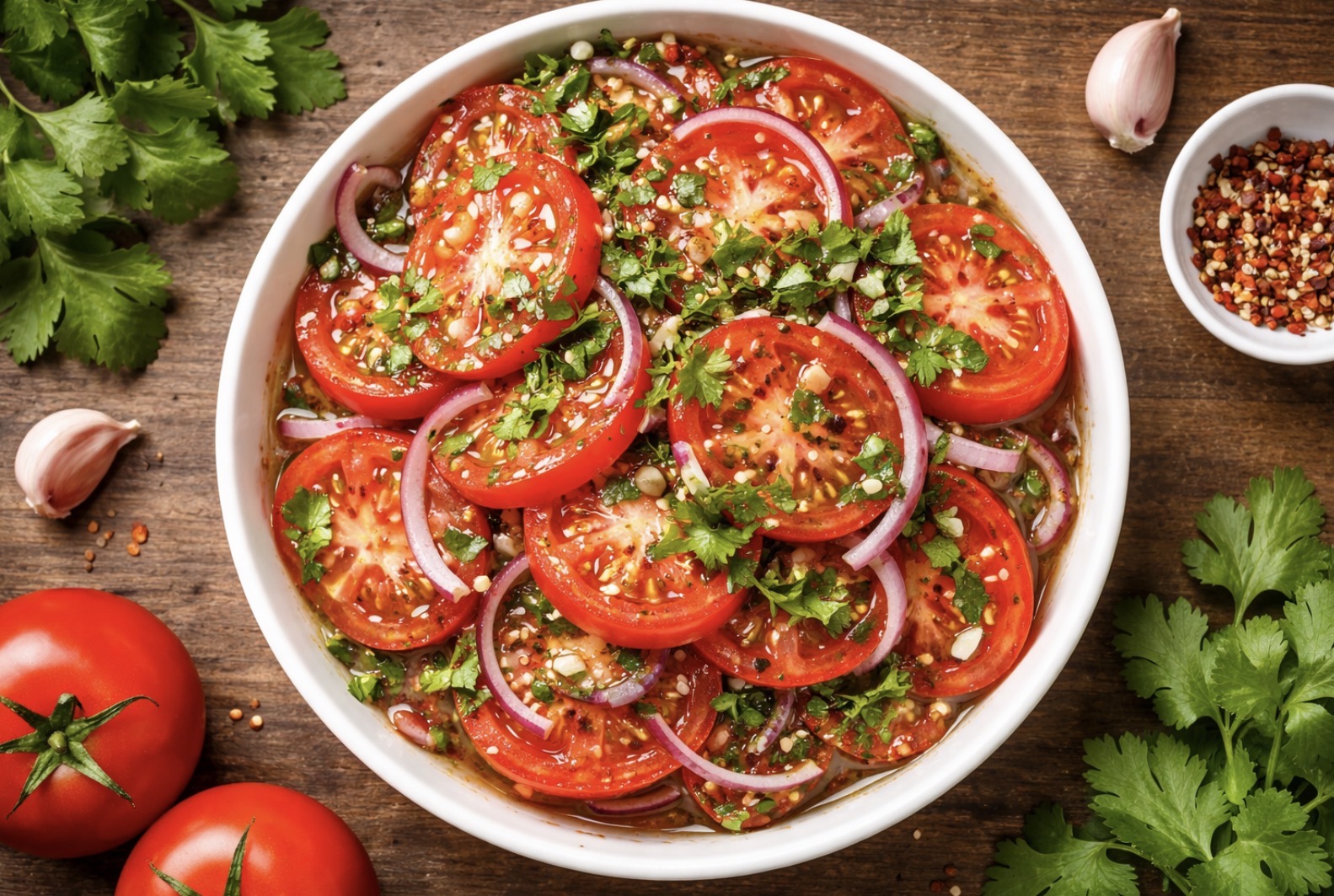 Закуска из помидоров, которую съедают первой: простой рецепт с ярким вкусом