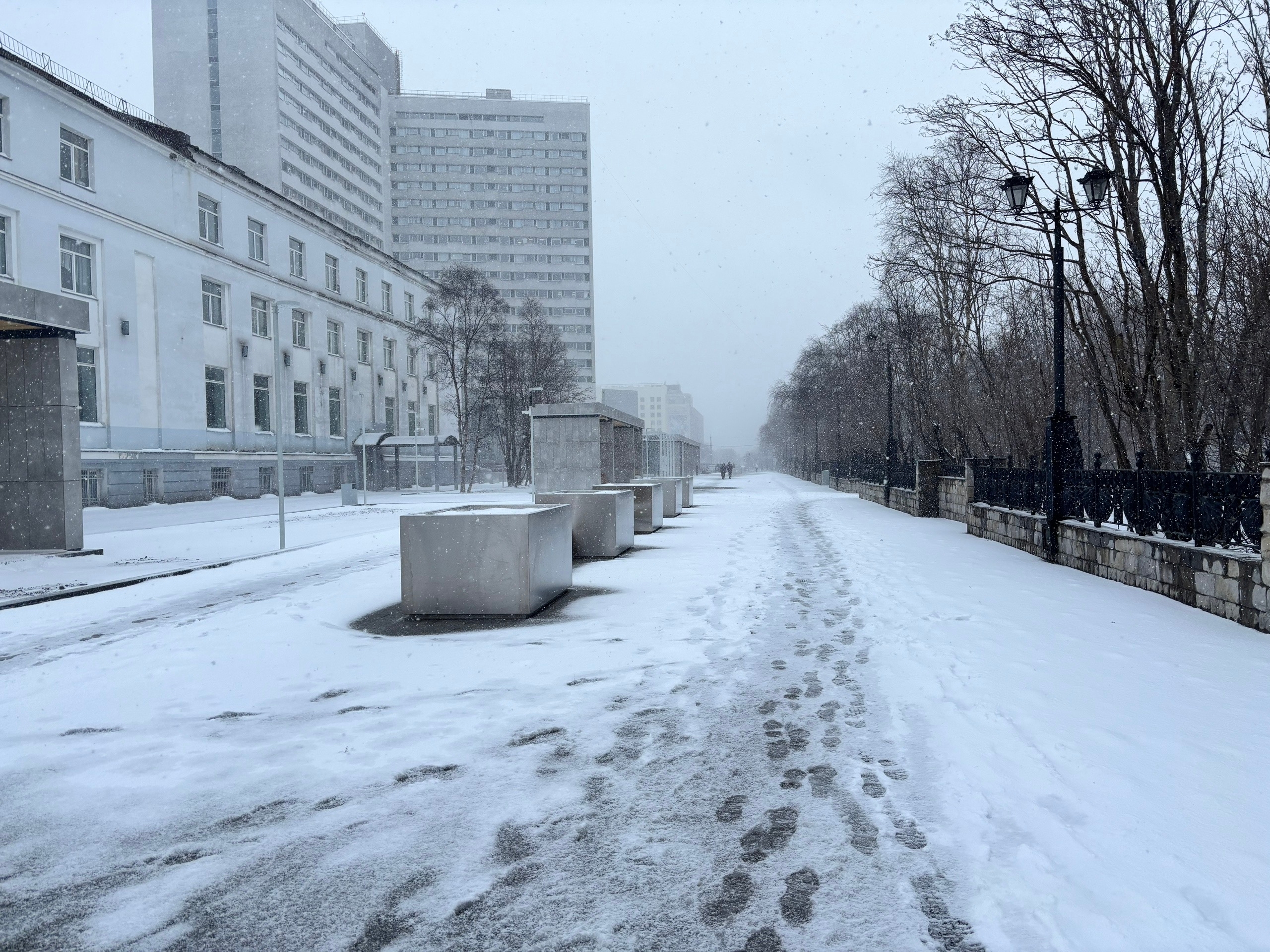 «Выпавший снег начнет активно таять»: в Мурманске синоптики обещают потепление