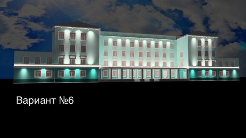 Вариант подсветки здания новой художественной школы выбрали в Мурманске