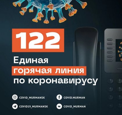 Служба 122 приняла почти 132 тысячи обращений жителей Мурманской области