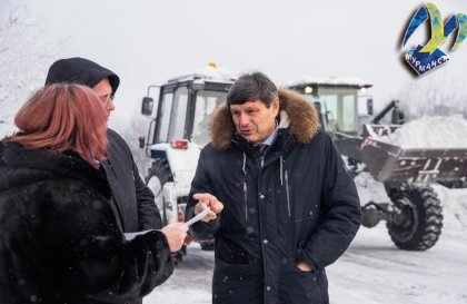 Проверили качество уборки от снега территории возле памятника Алеше в Мурманске
