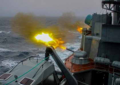 Комплекс артиллерийских стрельб выполнил БПК «Североморск» в Баренцевом море