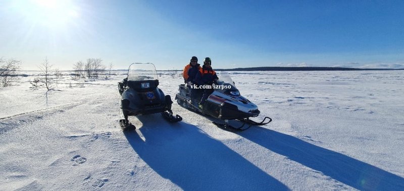 Рыбак на снегоходе потерялся в Ковдорском районе