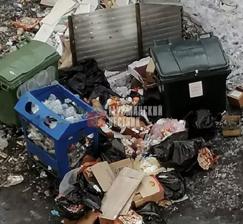 В центре Мурманска назрел мусорный коллапс