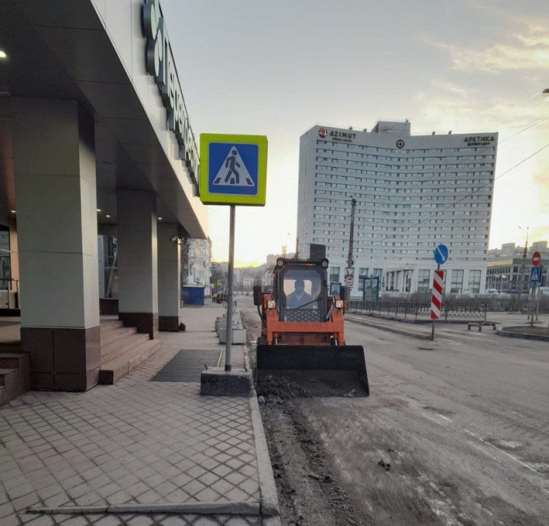 Генеральная уборка улиц идет в Мурманске