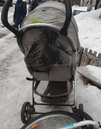 Детские коляски горели в подъезде дома в Сафоново