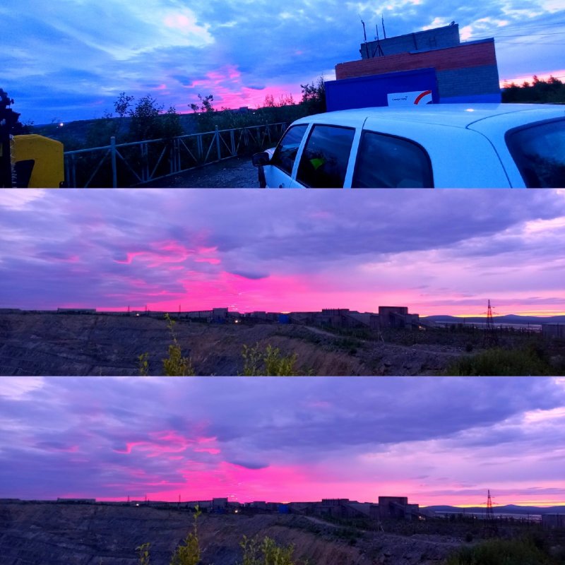 Розовым стало ночное небо над Мурманской областью