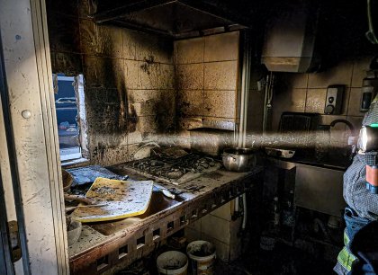 Кафе горело в центре Мурманска