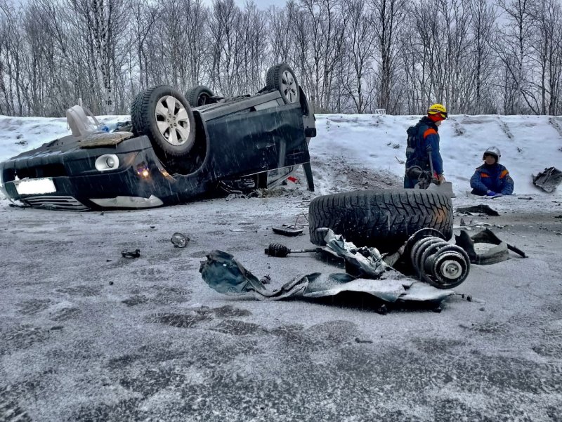 Шестеро получили травмы в аварии на трассе "Мишуково - Снежногорск"