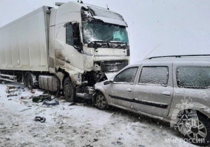 Погибли водитель и пассажир иномарки, врезавшейся в КАМАЗ возле Апатитов