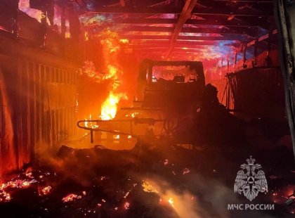 Сгорела техника в горнолыжном комплексе в Заполярье