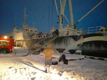 Горело судно: проверку ведет транспортная прокуратура в Мурманске