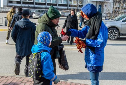 Георгиевские ленточки раздадут на улицах Мурманска