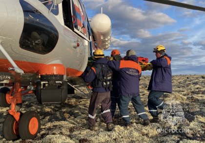 Пострадавшего в Хибинах туриста эвакуировали на вертолете