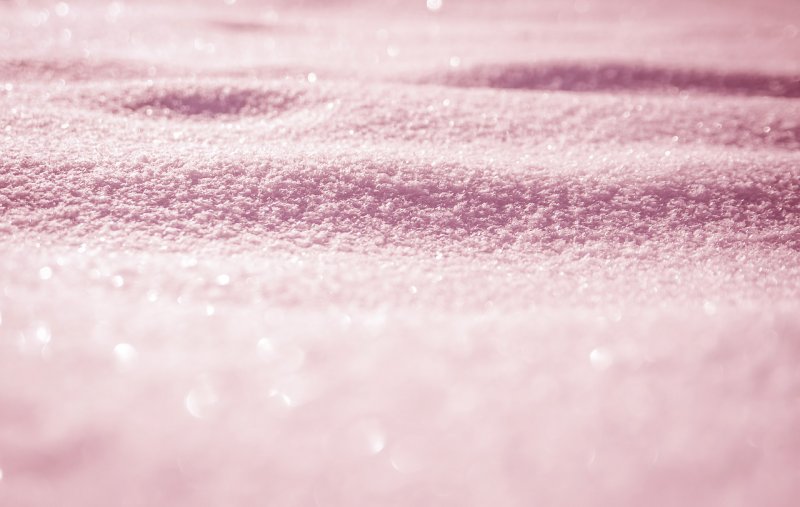 Арбузный снег выпал в Хибинах