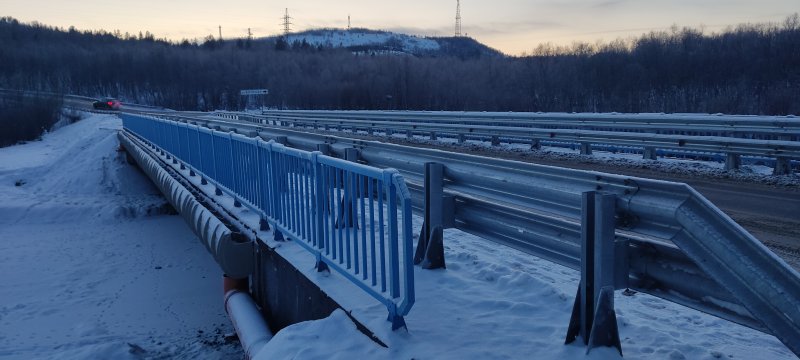 Отремонтировали мост через реку Ваенгу в Североморске