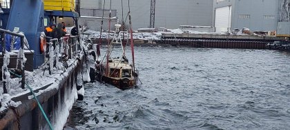 Шторм потопил катер «КИМ» в Мурманске
