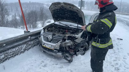 Три машины разбились на одном и том же участке «ленинградки» в Мурманске