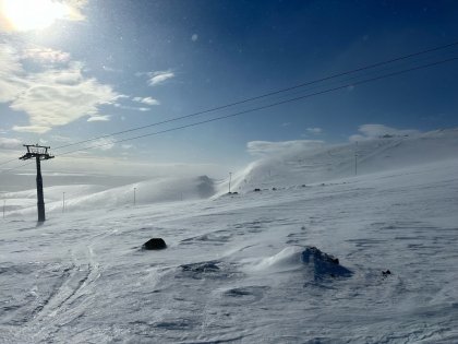 Опасность лавин объявили на «Большом Вудъявре»