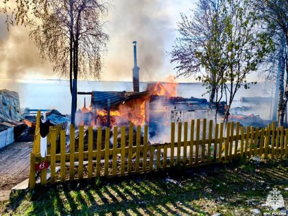 Человек пострадал на пожаре в Верхнетуломском