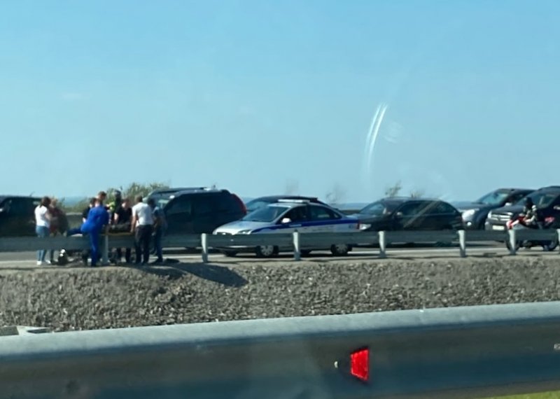 Мотоциклиста сбили на «Ленинградке» в Мурманске