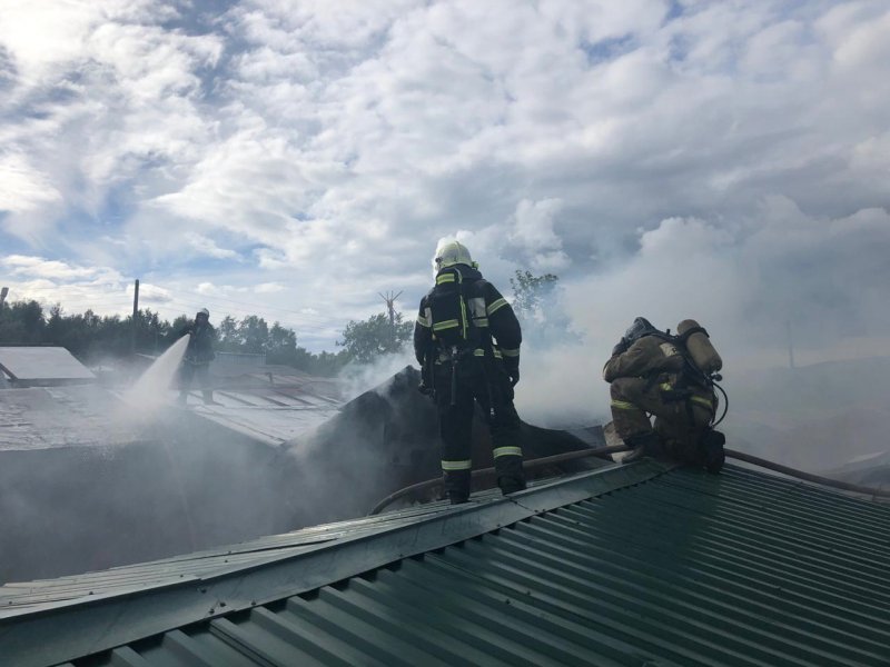 Спасли из огня иномарку в Высоком