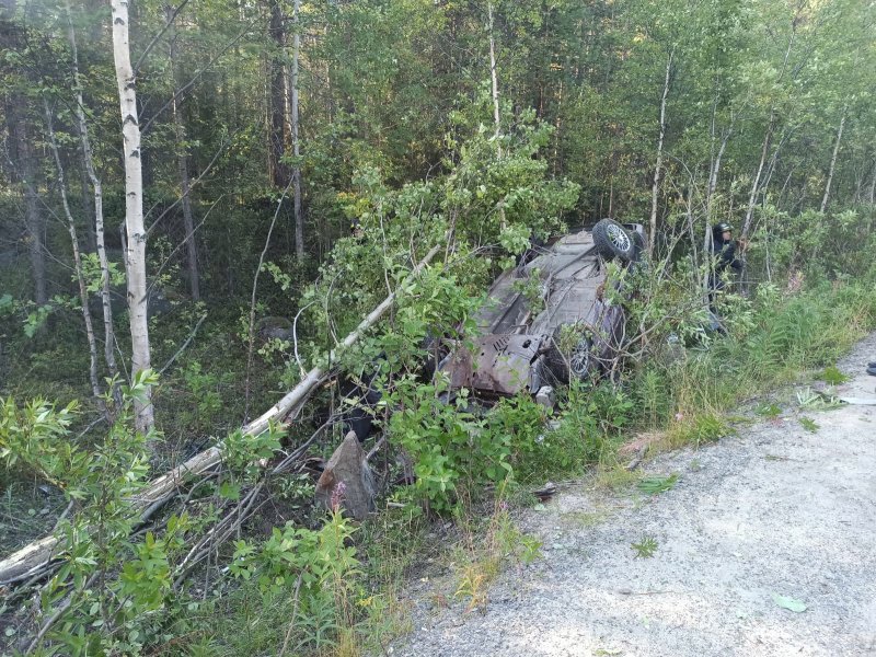 Уснул за рулем: машина перевернулась в Кандалакшском районе