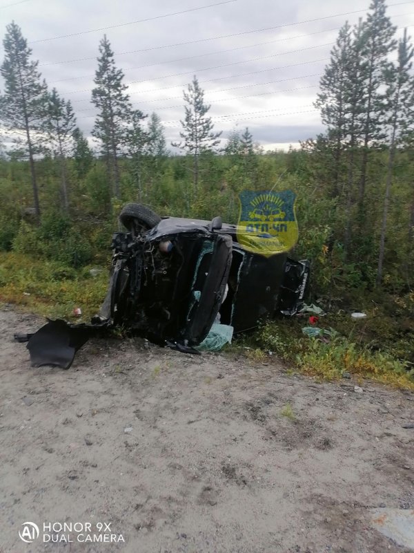Разбил легковушку в хлам пьяный водитель под Мончегорском